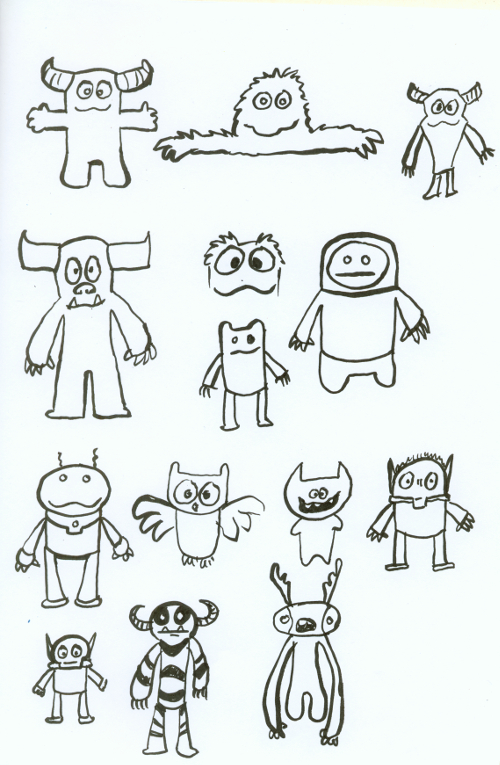 prep sketch monsters 001